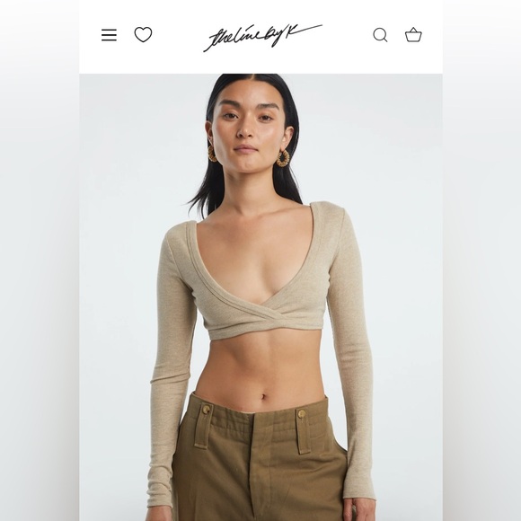 The Line by K! Hinata Bra Top in Beige! Never Worn! - Picture 1 of 4